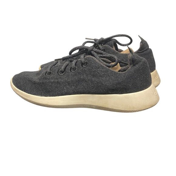 Allbirds Mens Wool Runners WRM11 Black Lace-Up Sneakers With Minor Wear - Picture 9 of 16
